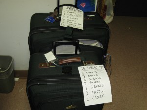 Mark & Preston's bags are packed